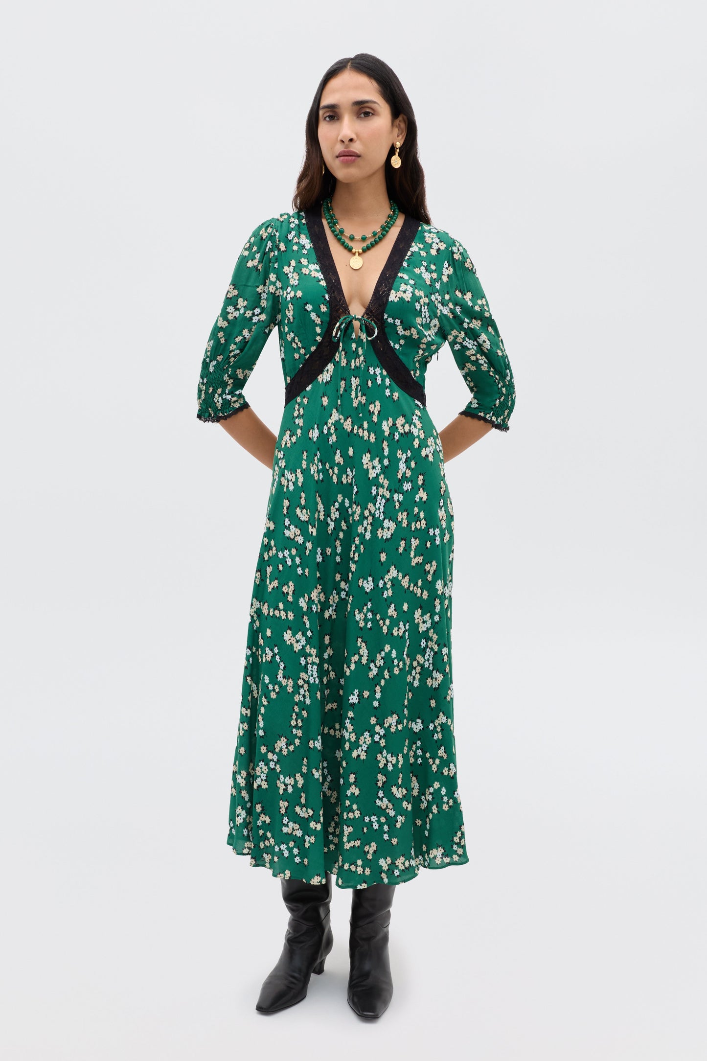 Amina - City Floral Olive