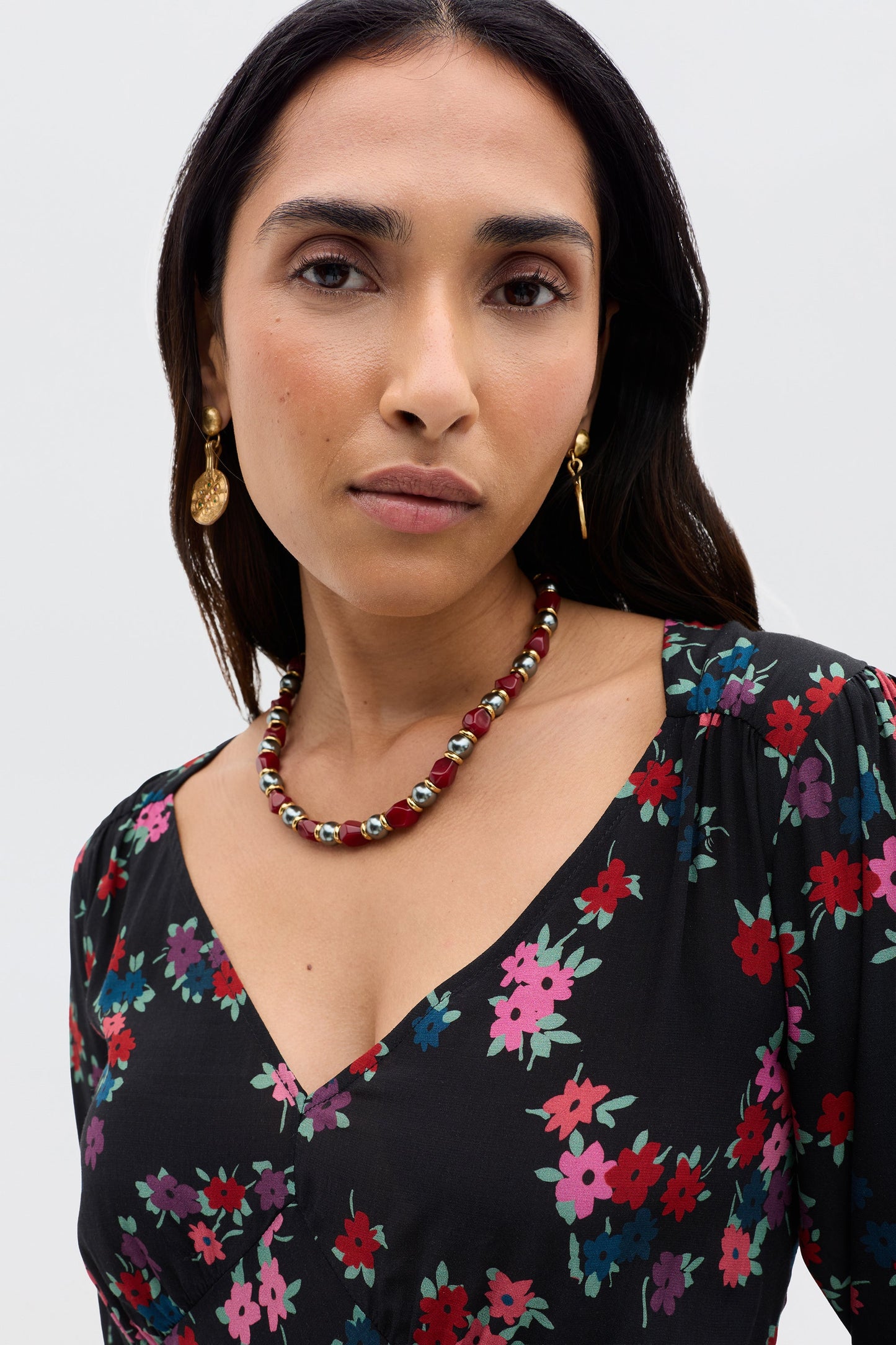 Mavis - City Floral Black