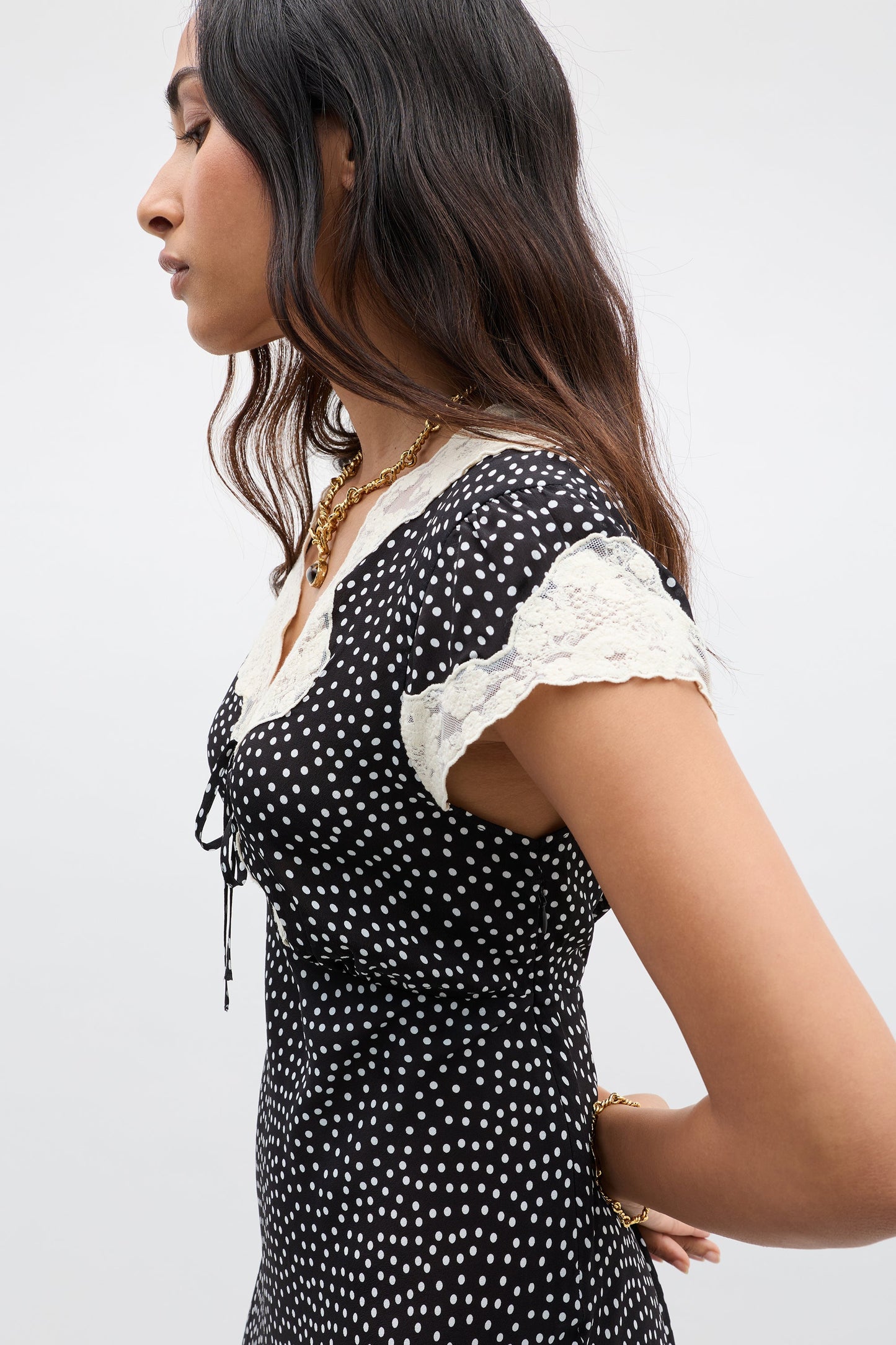 Amari - Mini Polka Dot Black