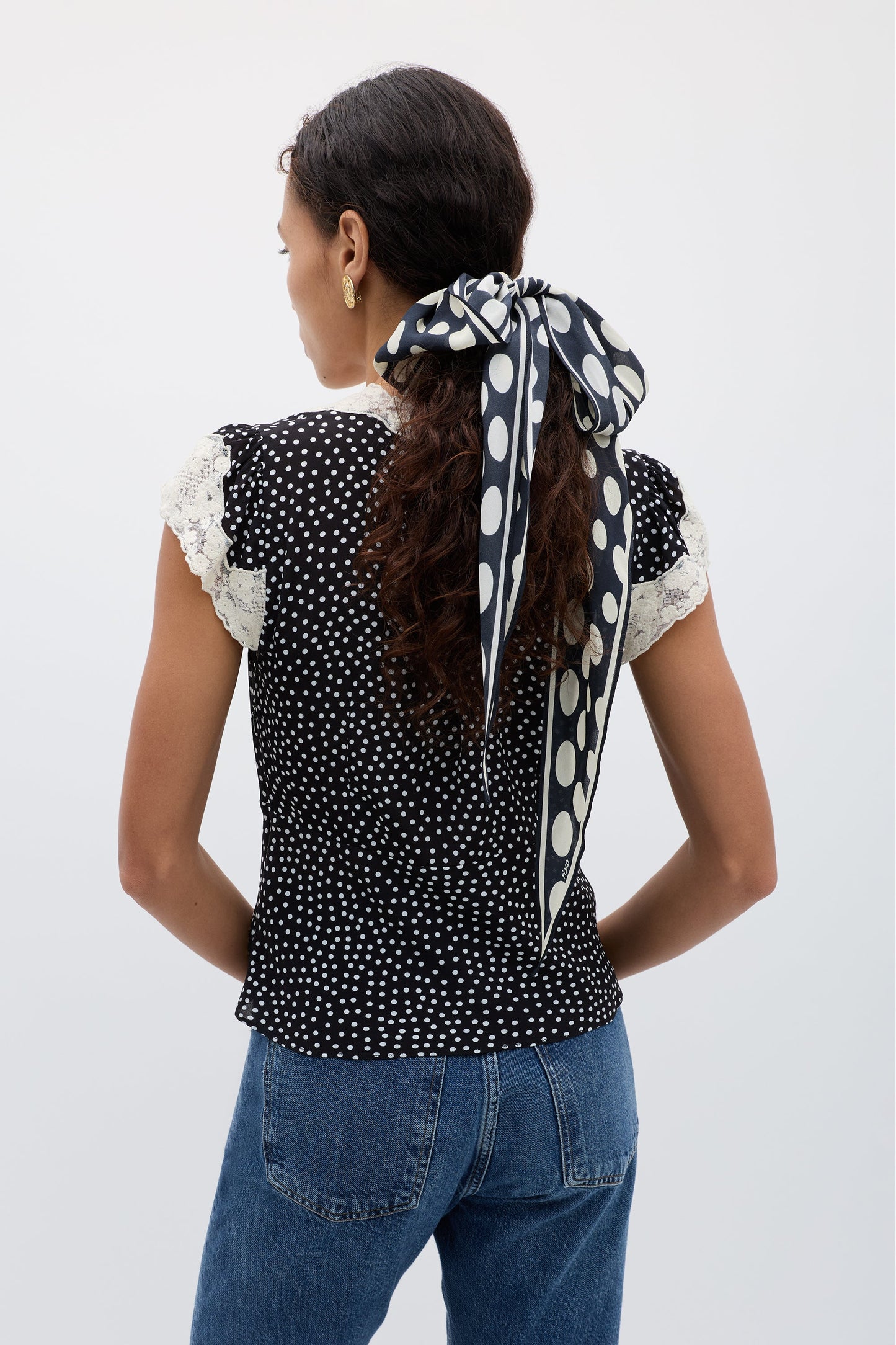 Elaine - Mini Polka Dot Black