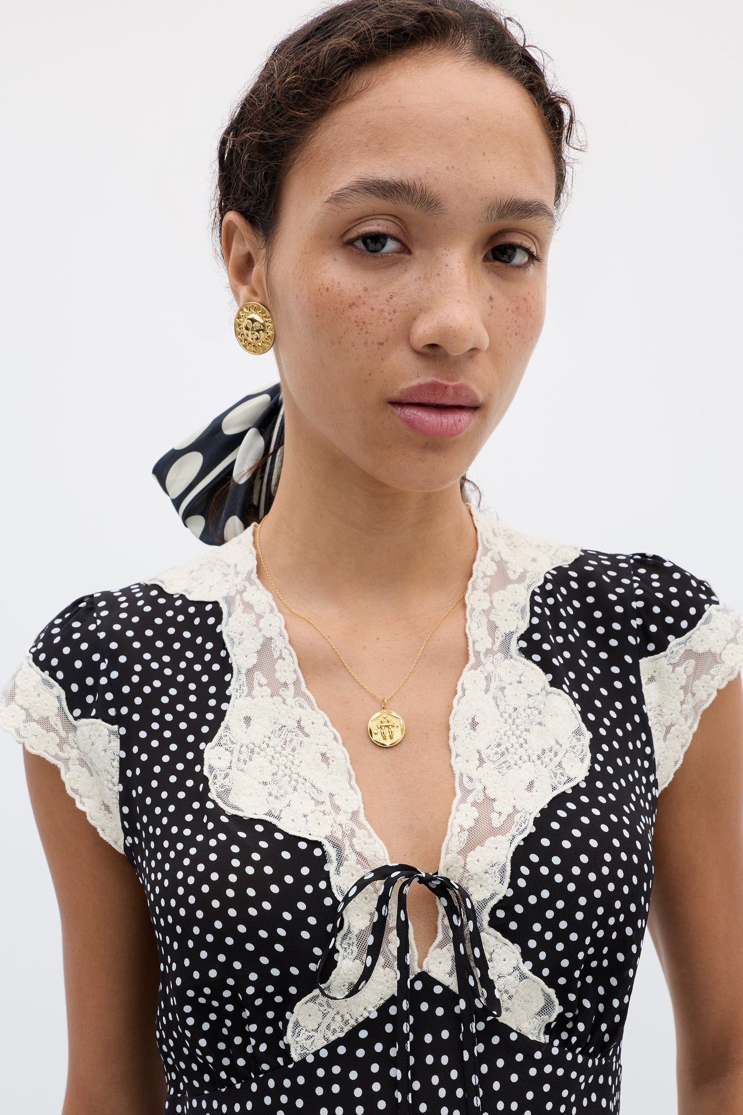 Elaine - Mini Polka Dot Black