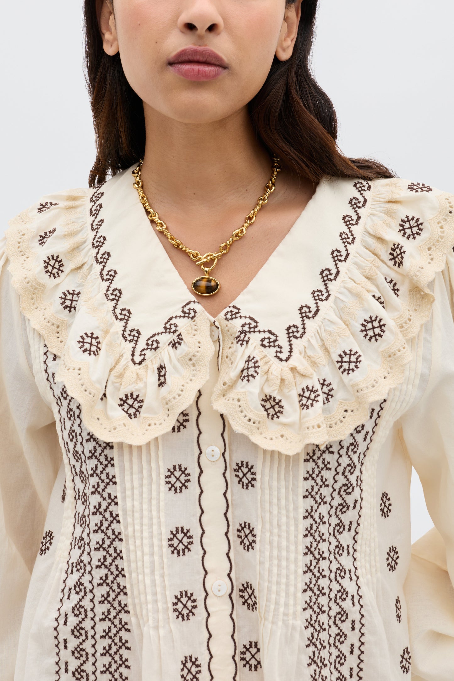 Percy - Mila Embroidery Brown