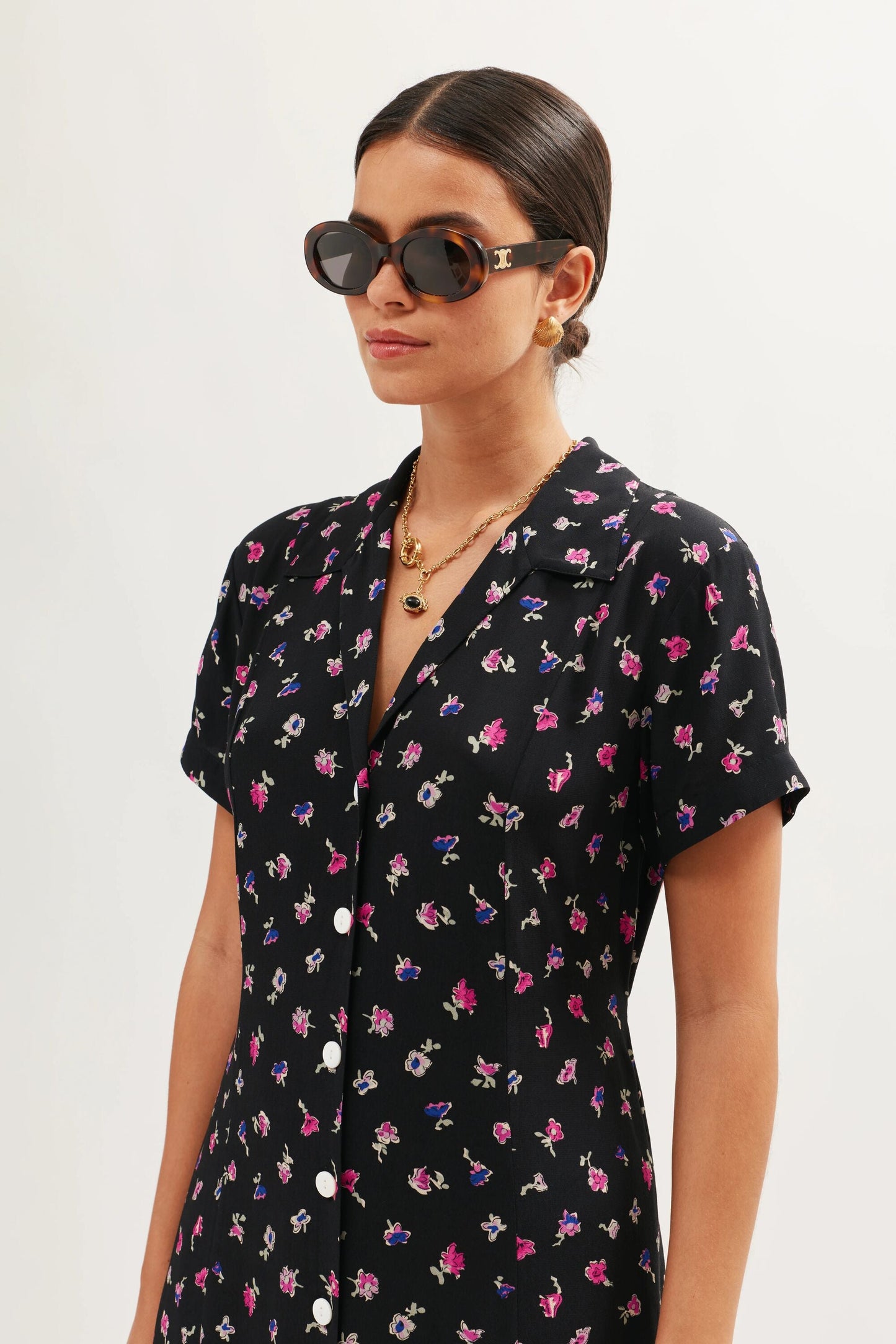 Florrie - French Ditsy Black