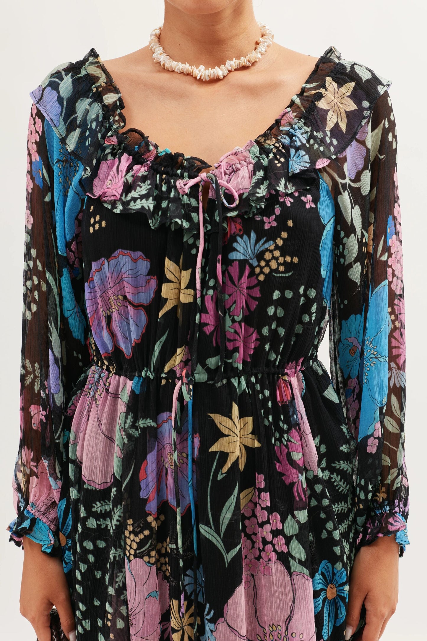 Alina - Bhatia Floral Black
