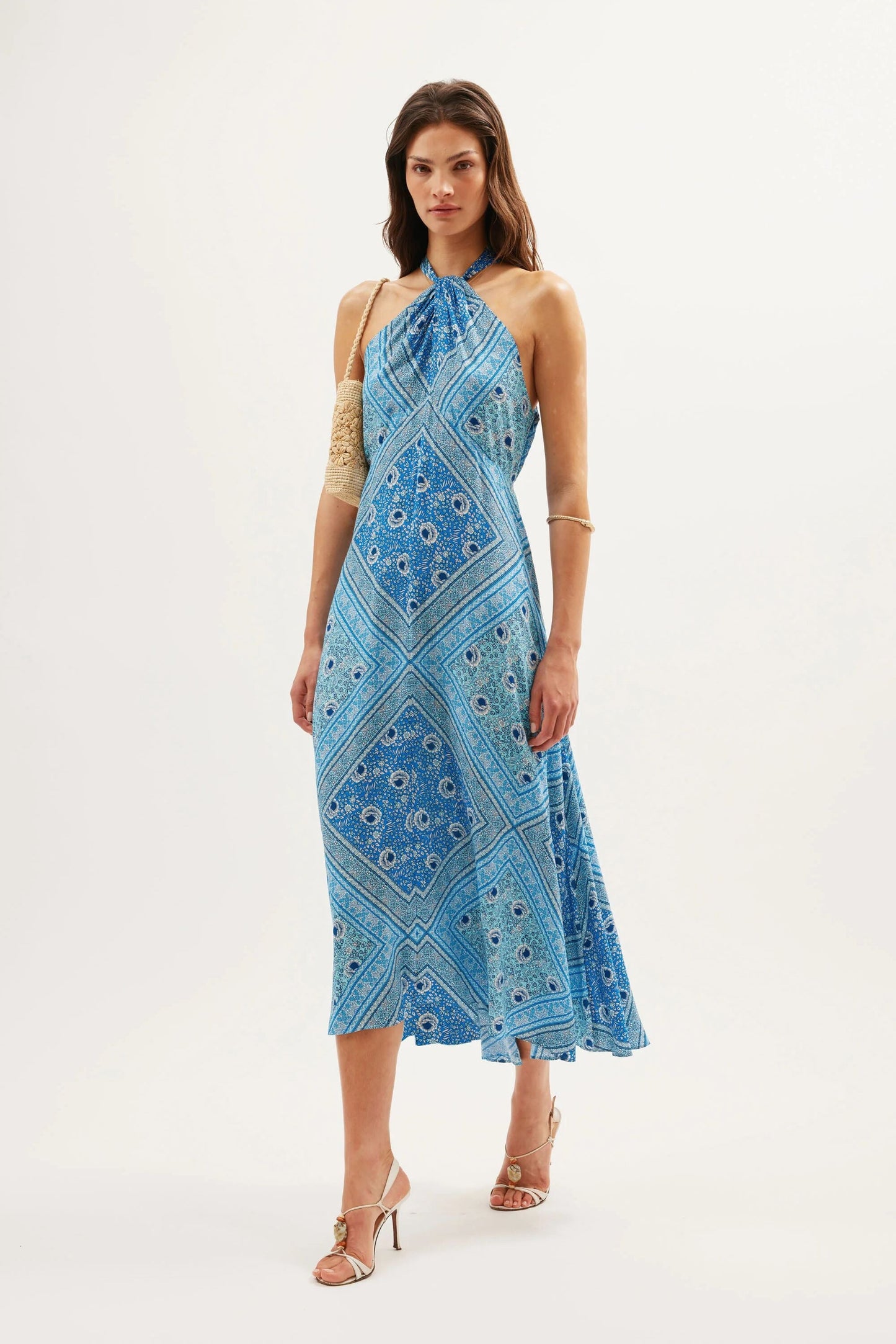 Caitlin - Boho Scarf Blue