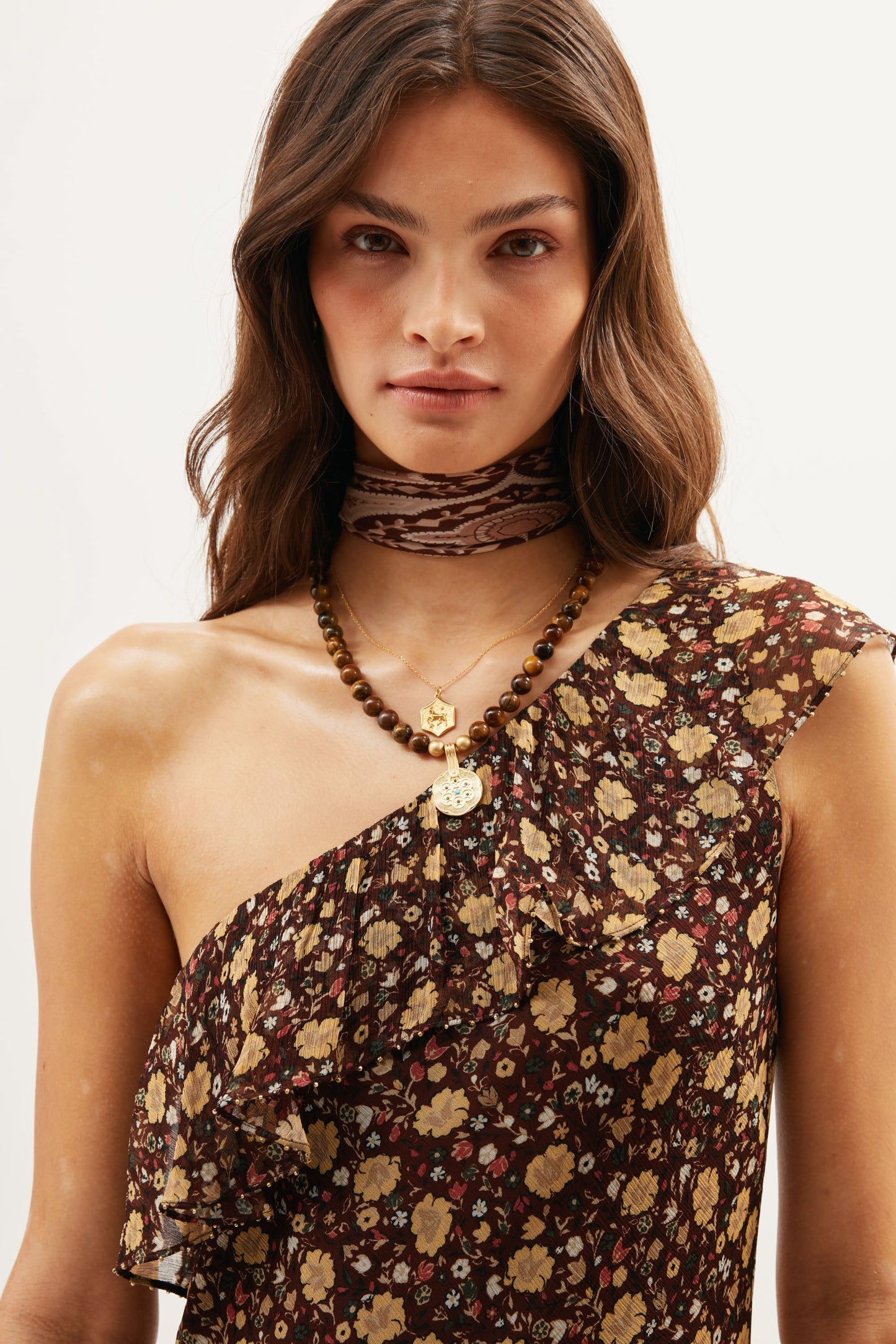 Nara - Paisley Flora Brown