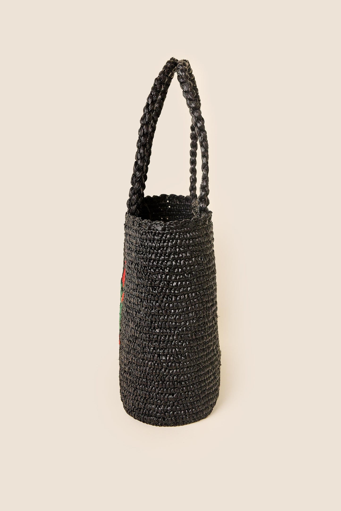 Nilani - Rose Floral Embroidery Black