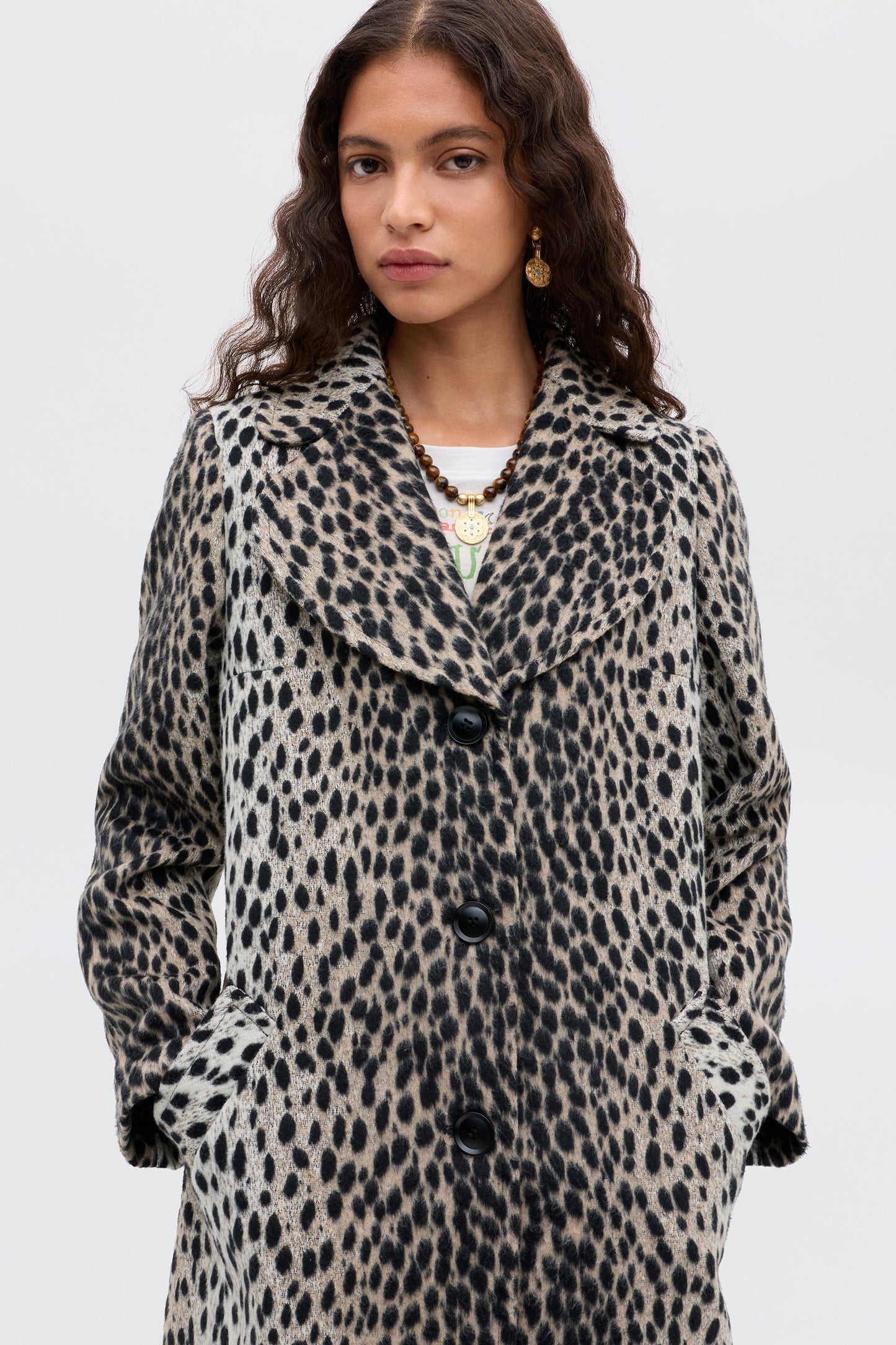 Rosemary - Antelope Spot Jacquard Black