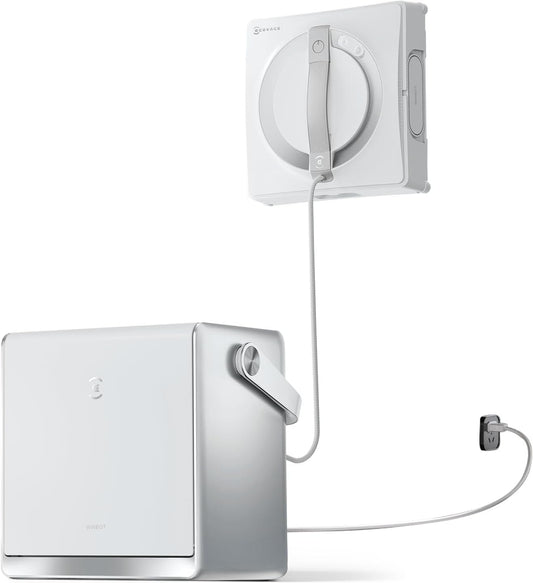 ECOVACS WINBOT W2 PRO Fensterputzroboter, 3-Düsen-Wassersprüher, 10-Stufen-Schutzsystem, Win-SLAM 4.0 Pfadplanung, Steady-Climbing-System, Kanten-Erkennung, App-Steuerung, Weiß