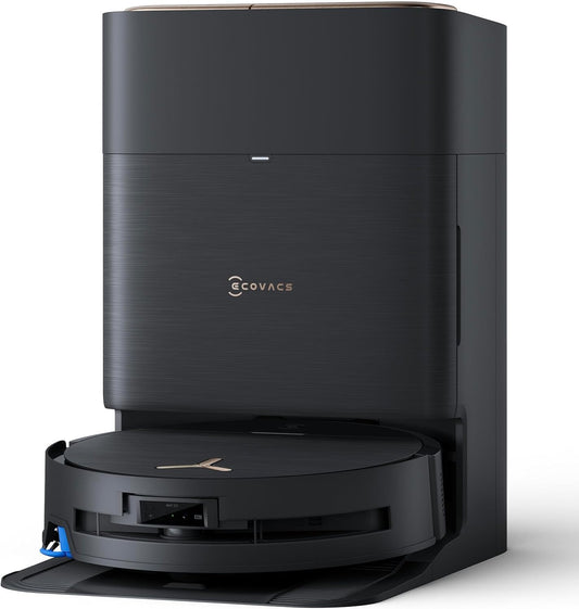 ECOVACS DEEBOT X9 PRO Omni Saugroboter mit Wischfunktion, 16.600 Pa, OZMO Roller, ZeroTangle 3.0,TruEdge 2.0, Heißwasser-Moppwäsche, Heißlufttrocknung, All-in-One Omni Station, YIKO-GPT