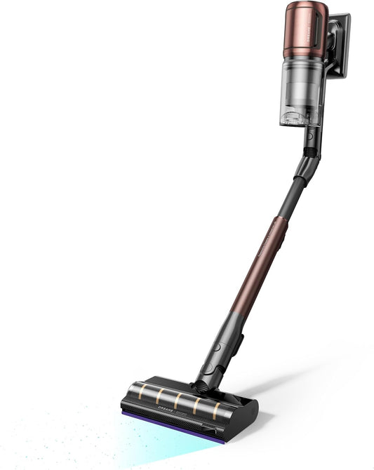 dreame V20 Pro-A Kabelloser Staubsauger, Kantenreinigung 0 mm, ohne Verheddern, für Hartböden und Teppiche, 210 AW Saugkraft, 90 Min. maximale Laufzeit, Filterung 99,99%, entfernt Tierhaare