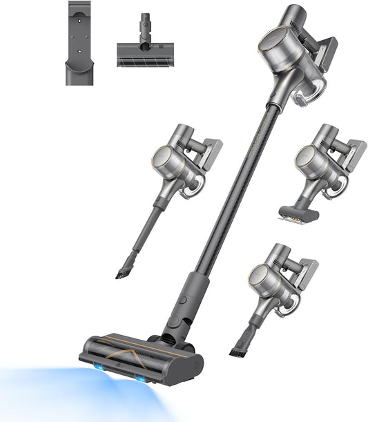 dreame Z30 Kabelloser Bodenstaubsauger, 310 AW Saugkraft, 90 min Max Reinigungszeit, Dust-Reveal-Technologie, Tierhaar-Entfernungswerkzeug, Multi-Flächen-Saugkraft, Schmutzerkennung