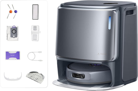 NARWAL Freo Z10 Ultra Saugroboter mit Wischfunktion, 18.000 Pa Saugleistung, dynamische Moppausdehnung, Tangle-Free System, intelligente Nass-Trocken-Reinigung, All-in-One-Basisstation