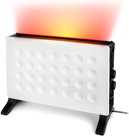 Lehmann LHOHC-2013B Konvektor Heizung 2000 W | Heizkörper mit Thermostat und 3-stufiger Leistungsregelung 750/1250 / 2000 W | Mobil Heizlüfter mit Überhitzungsschutz