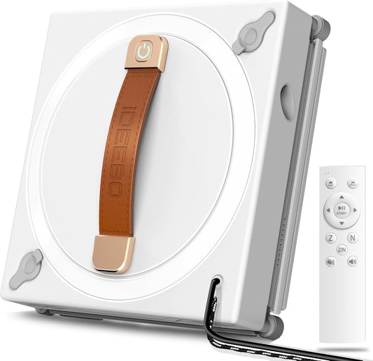 iDEEBO G500B Fensterputzroboter, Fensterroboter mit 2-Fach Sprühsystem, Auto Wegplanung, Fensterreiniger Roboter Elektrisch mit 100ML Tank für Innen- und Außenfenster