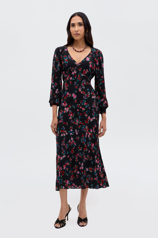 Mavis - City Floral Black
