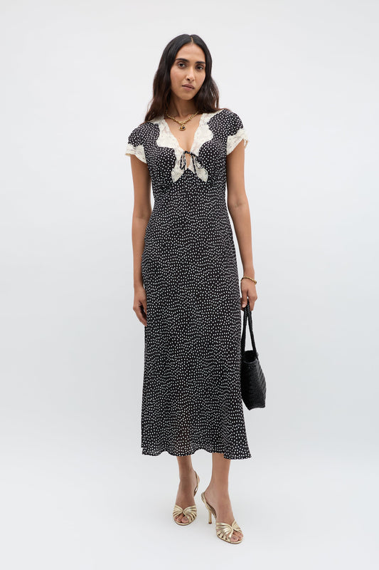 Amari  -  Mini Polka Dot Black