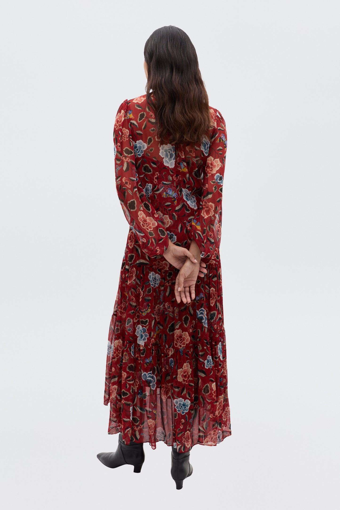 Adalind - Butterfly Floral Burgundy