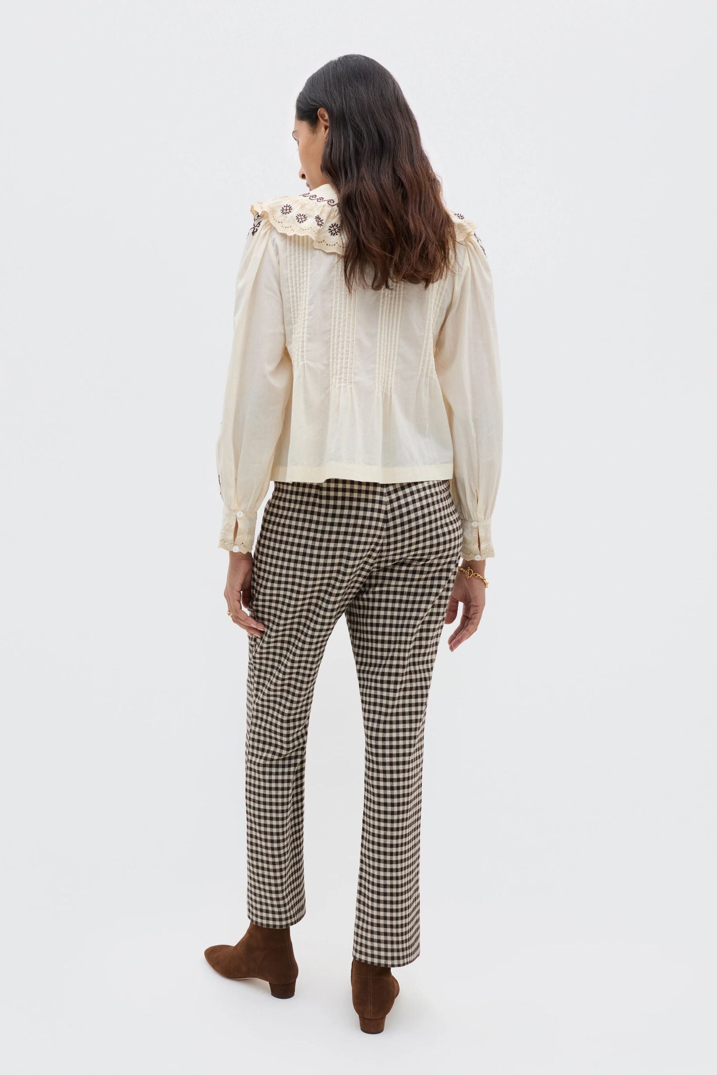 Percy  -  Mila Embroidery Brown