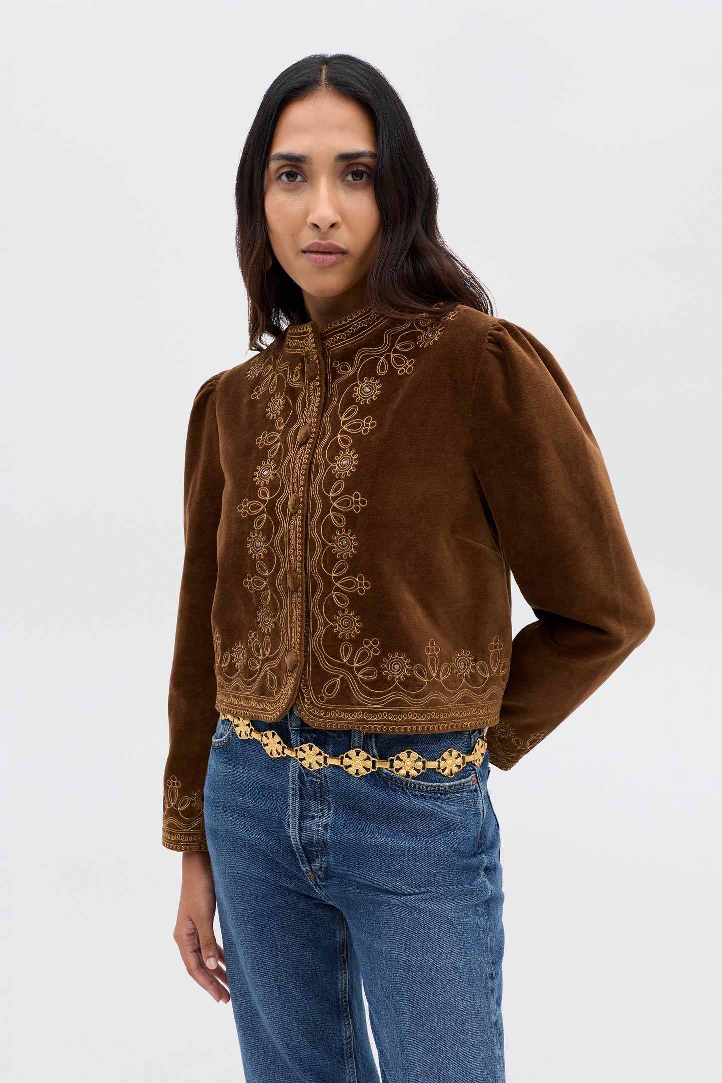 Denver - Soutache Embroidery Bronze