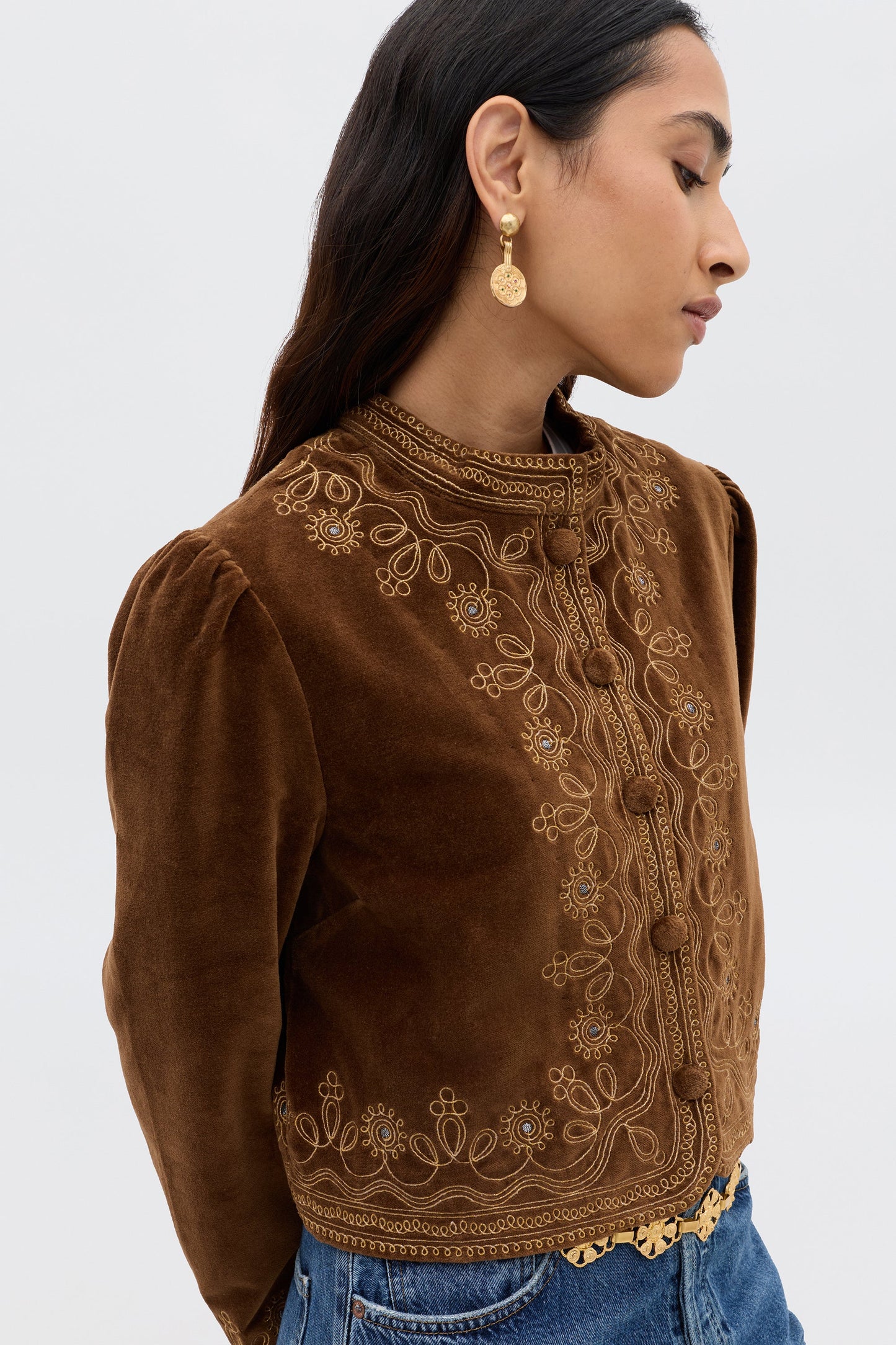 Denver - Soutache Embroidery Bronze