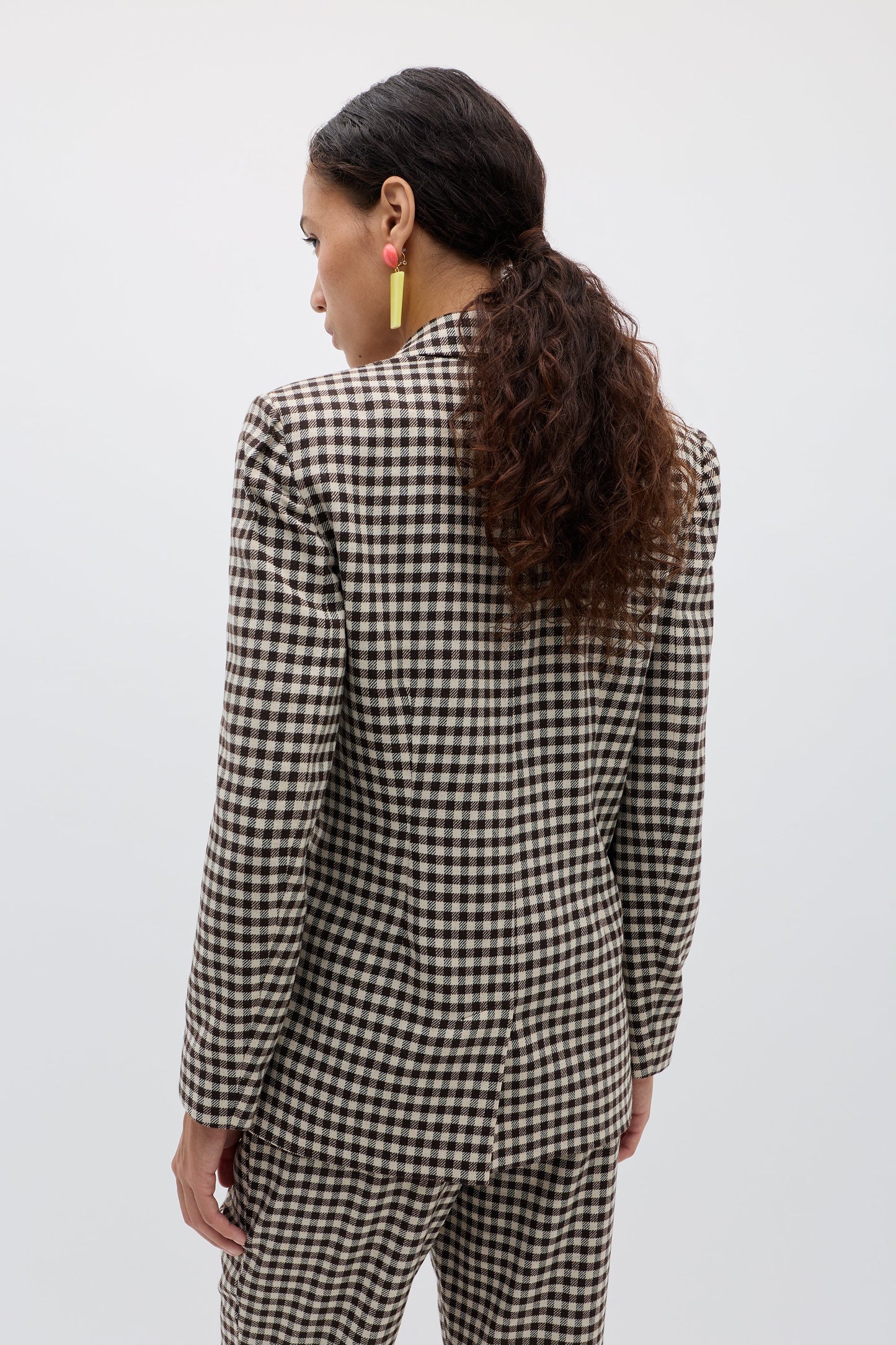 Xander  -  Italian Check Yarn Dyed Brown