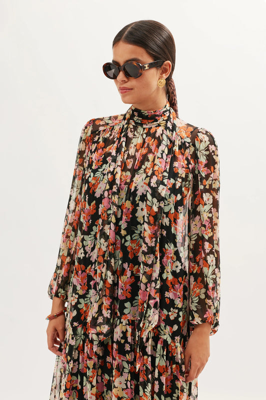 Adalind  -  Primrose Floral Deep Navy