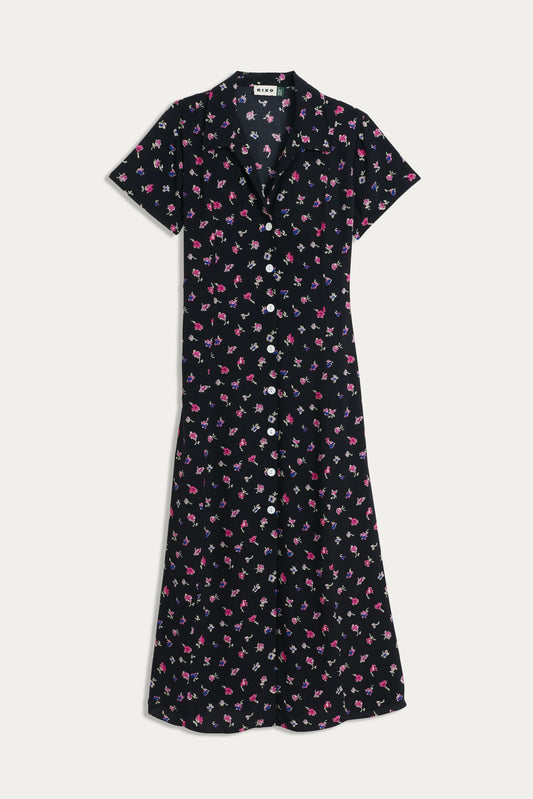 Florrie  -  French Ditsy Black