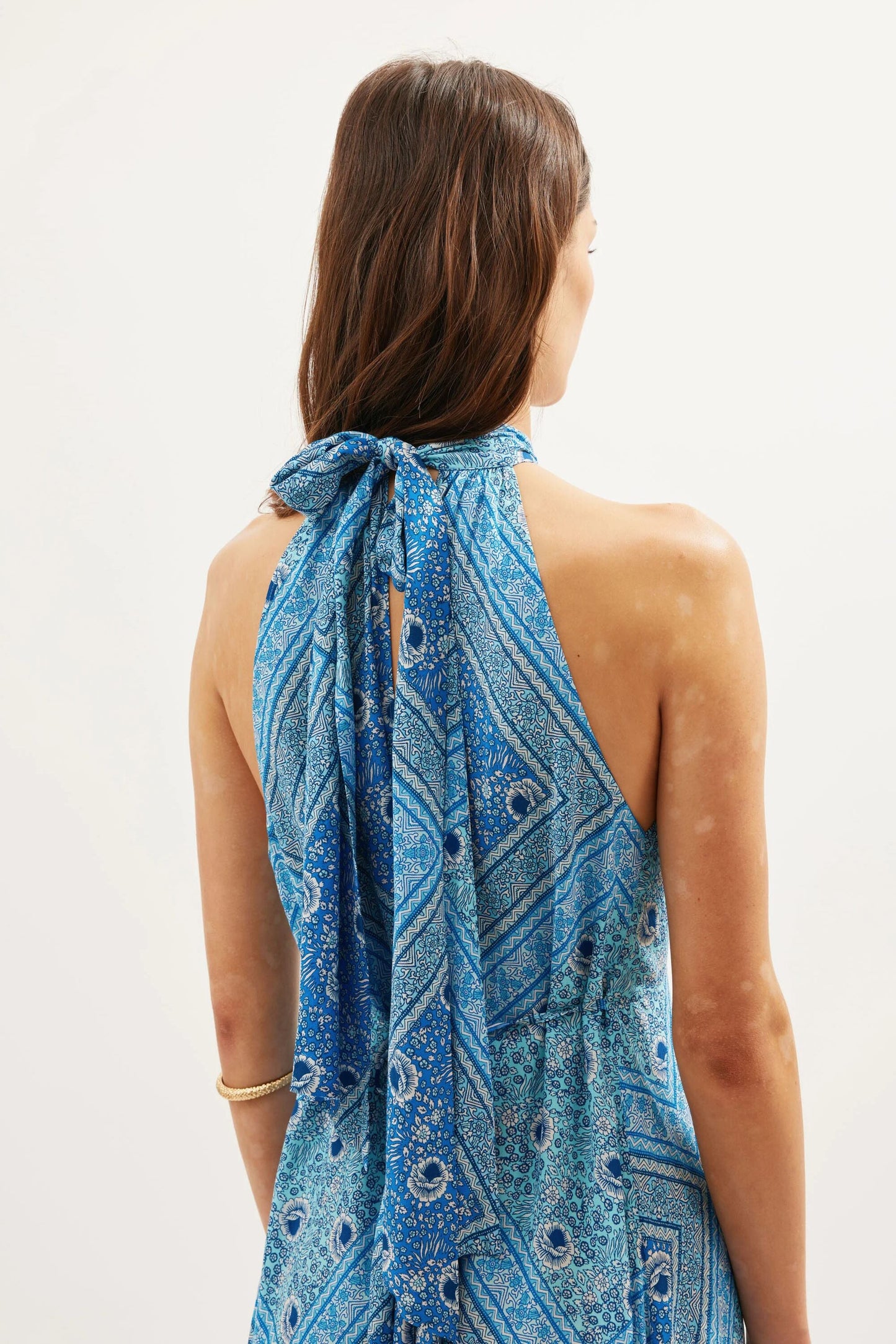 Caitlin  -  Boho Scarf Blue