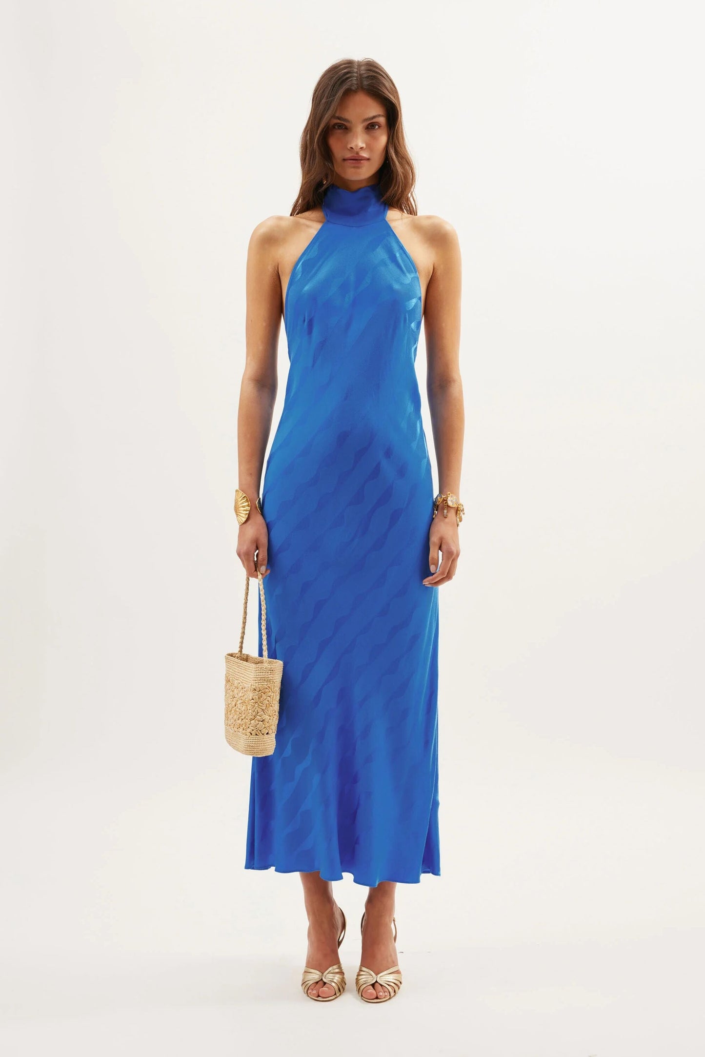 Maura  -  Wave Jacquard Blue