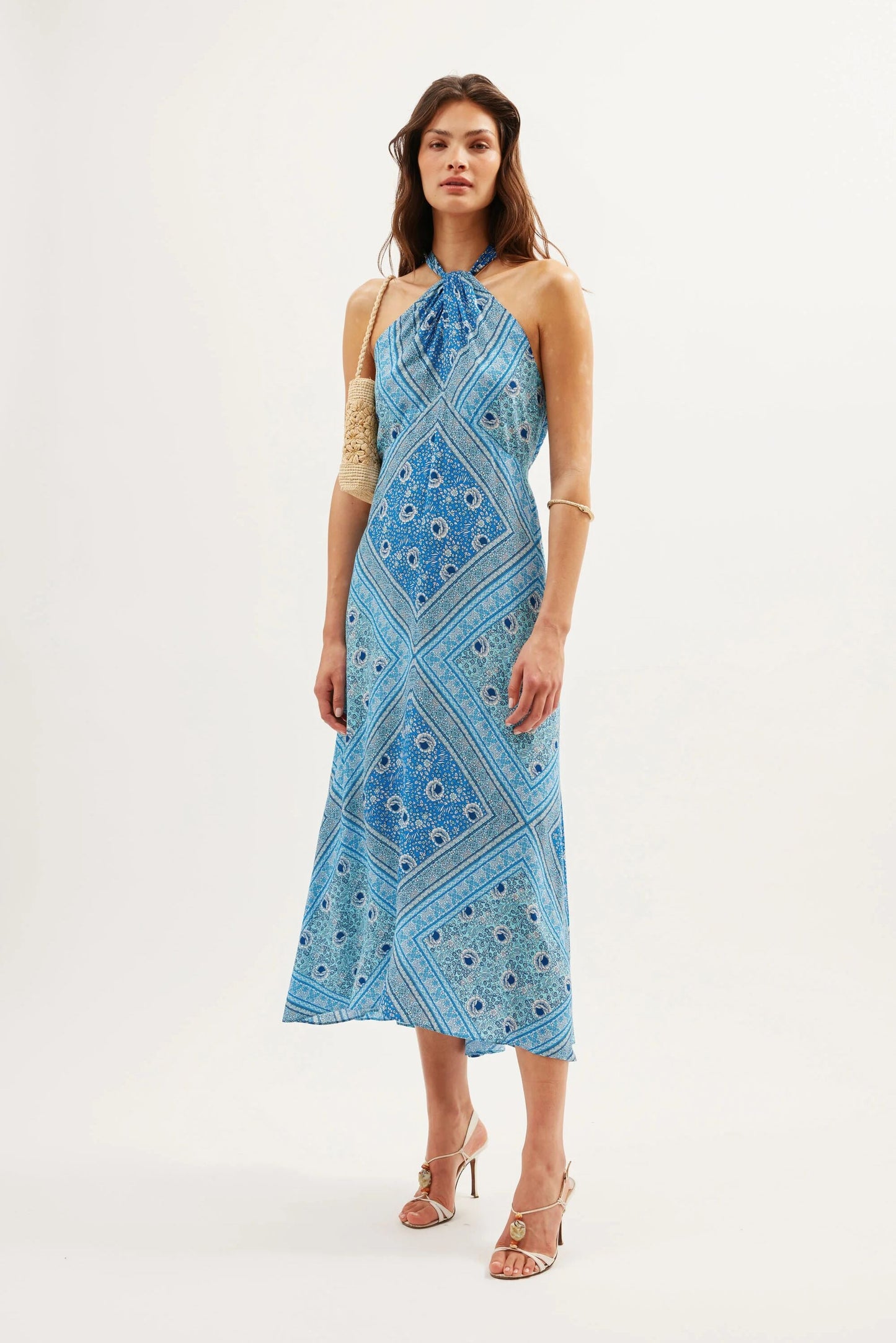 Caitlin  -  Boho Scarf Blue