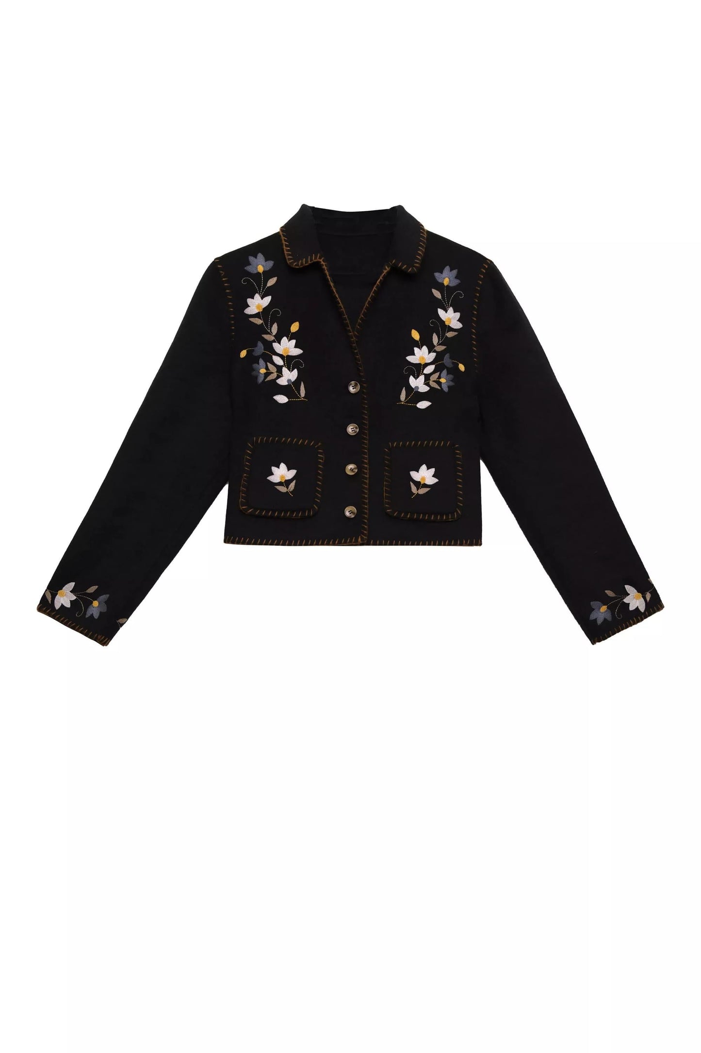 Sunday - Petal Embroidery Navy