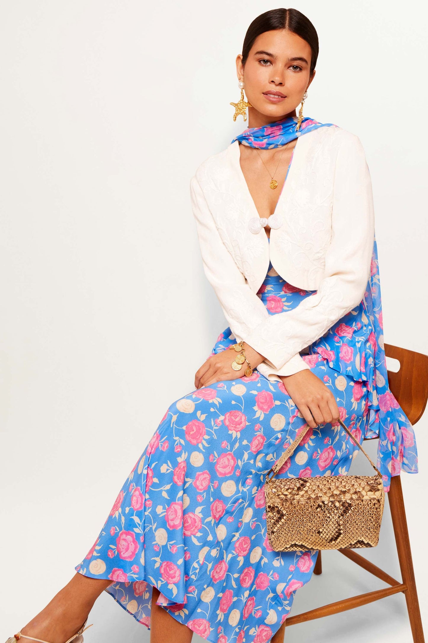 Evie - Rose Shell Blue