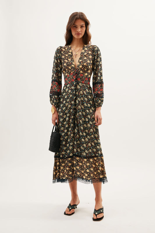 Raven  -  Eva Floral Mix Black