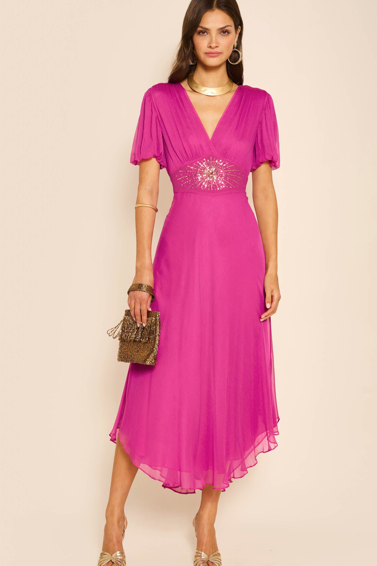 Corrine - Star Sequin Fuchsia