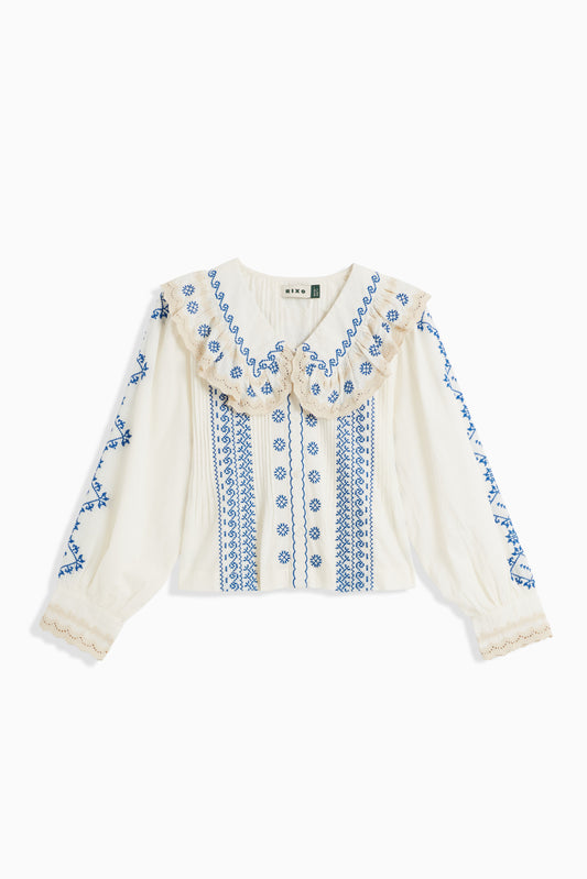 Percy  -  Mila Embroidery Cream