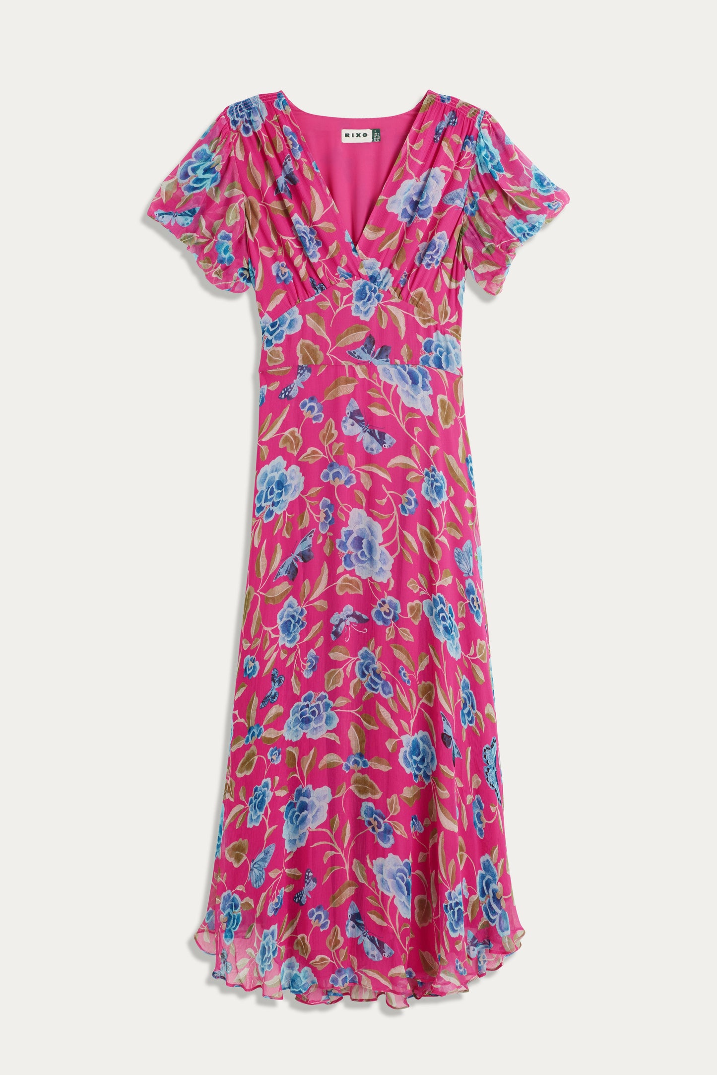 Corrine  -  Butterfly Floral Magenta