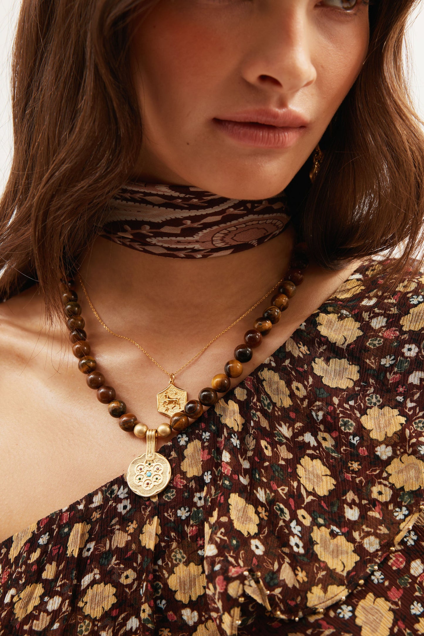 Nara  -  Paisley Flora Brown