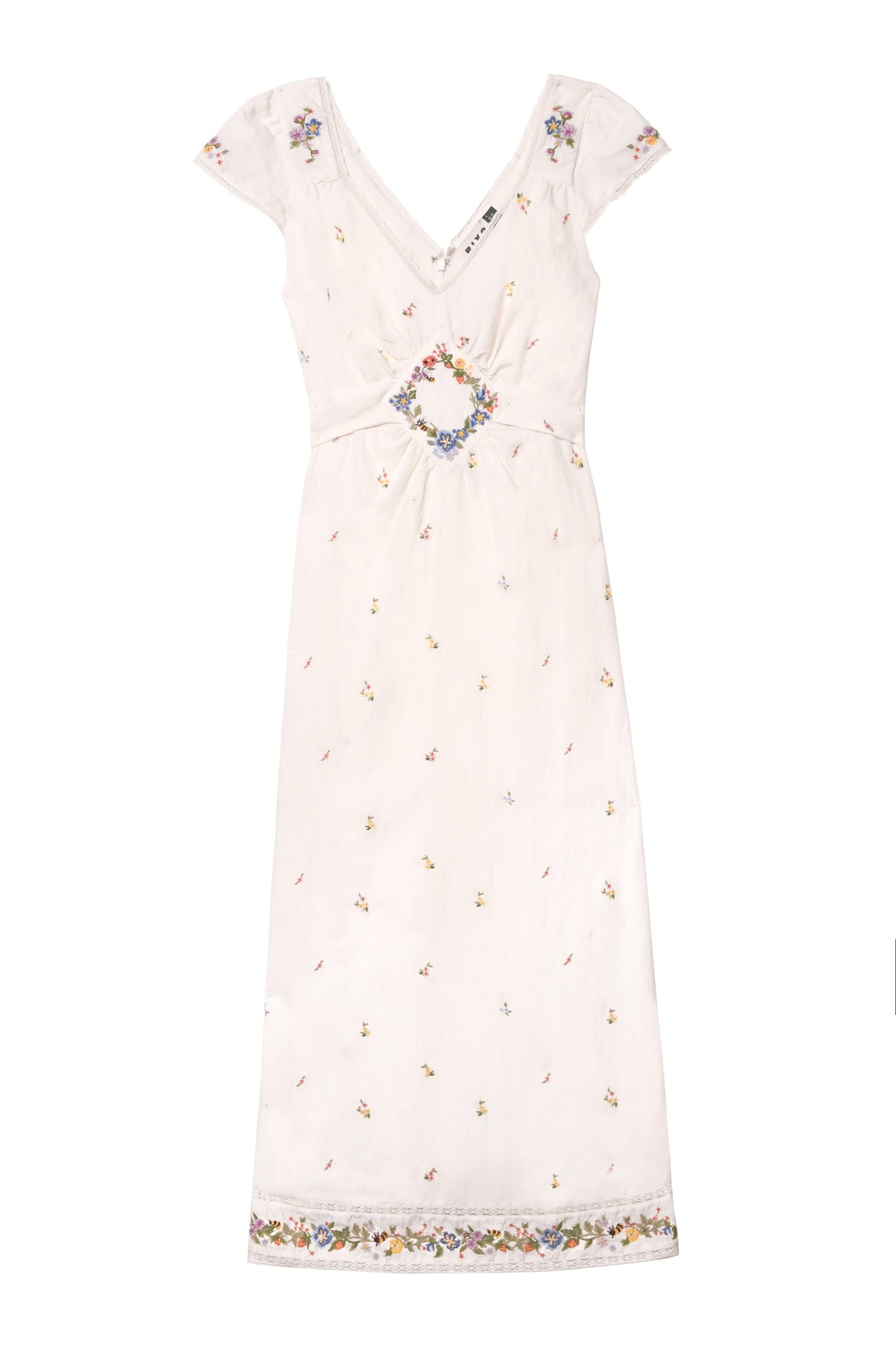 Carey  -  Meadow Embroidery Ivory