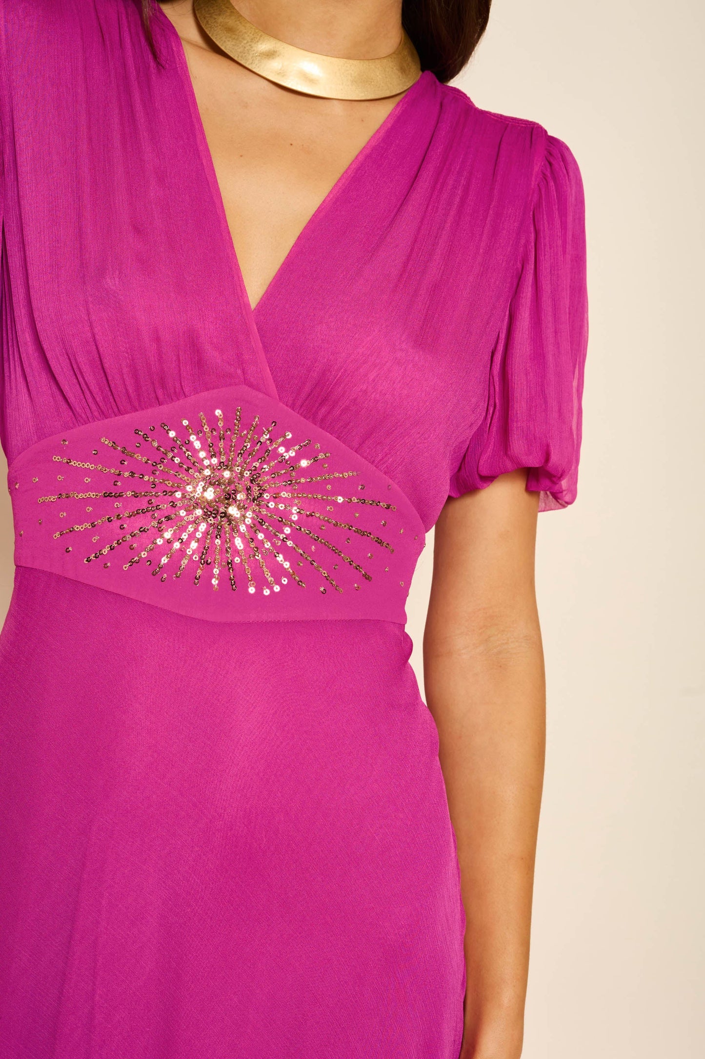 Corrine - Star Sequin Fuchsia