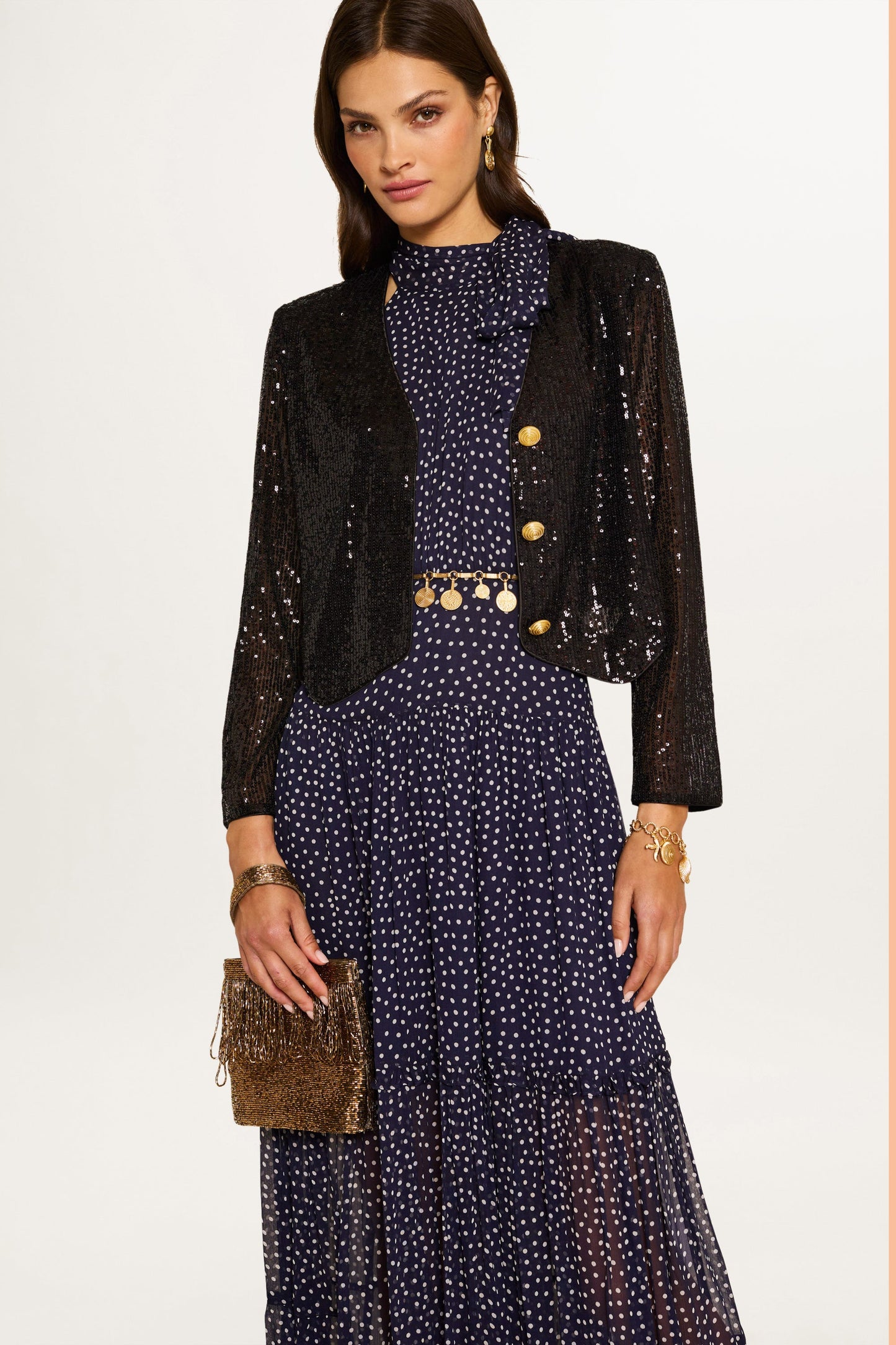 Abi - Mini Navy Polka Dot