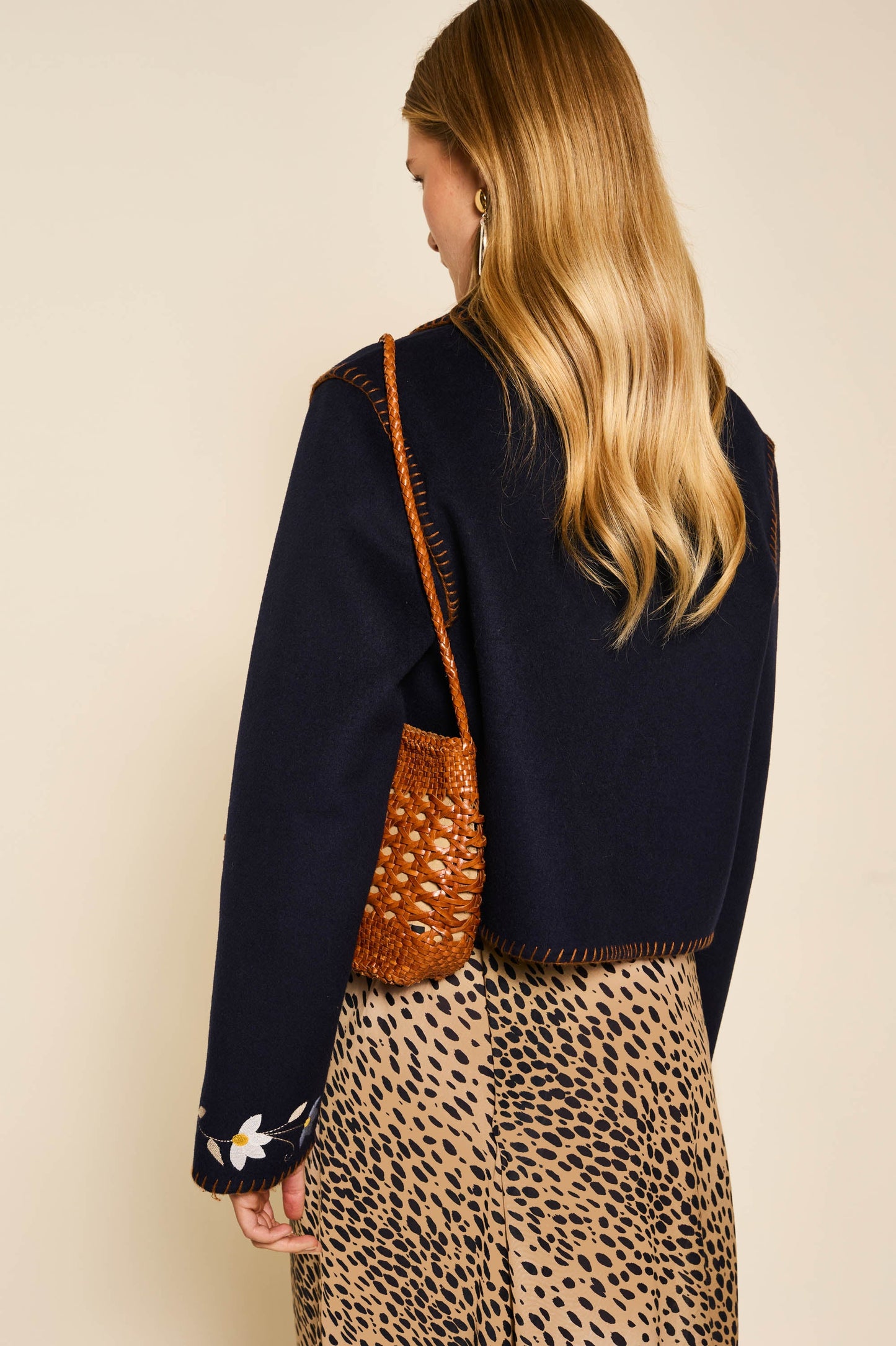 Sunday - Petal Embroidery Navy