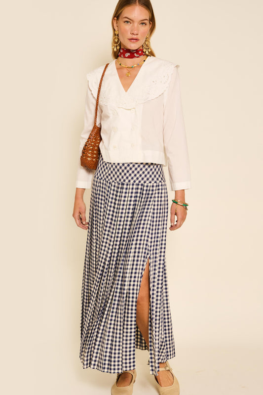 Tina - French Check Navy