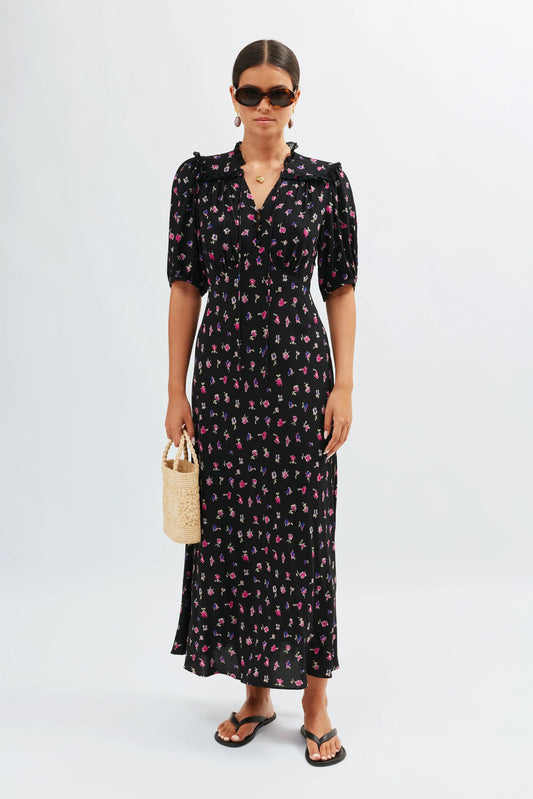 Gwen  -  French Ditsy Black