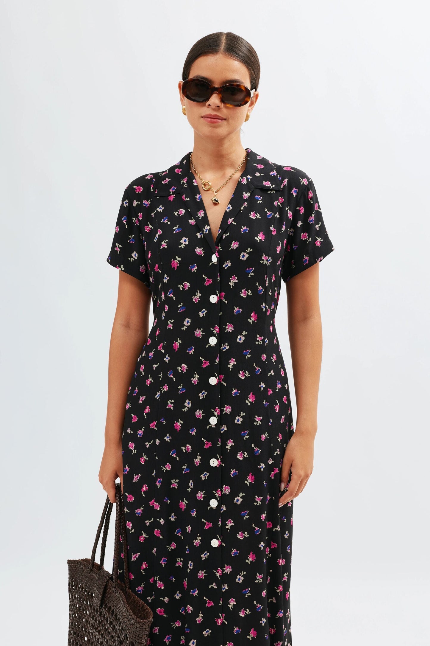 Florrie  -  French Ditsy Black