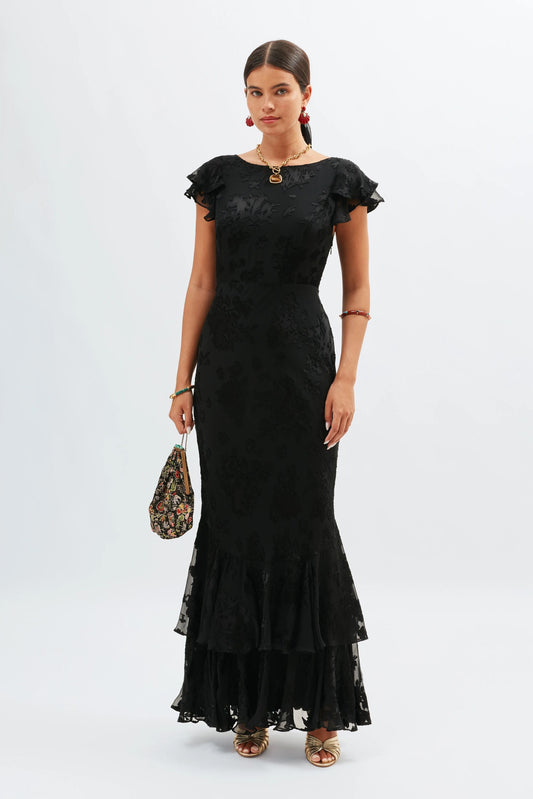 Ordinia  -  Bouquet Devoré Black