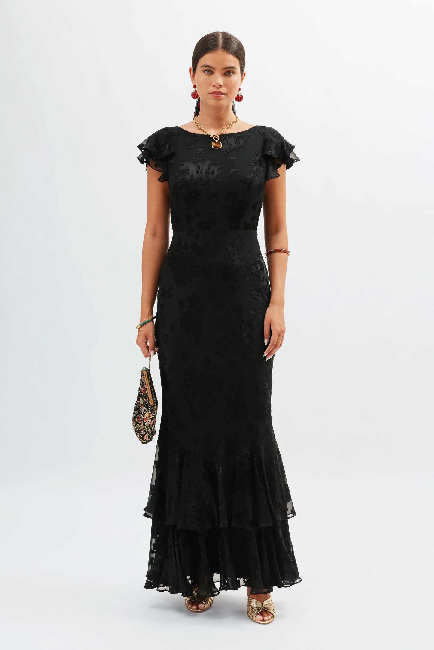 Ordinia  -  Bouquet Devoré Black
