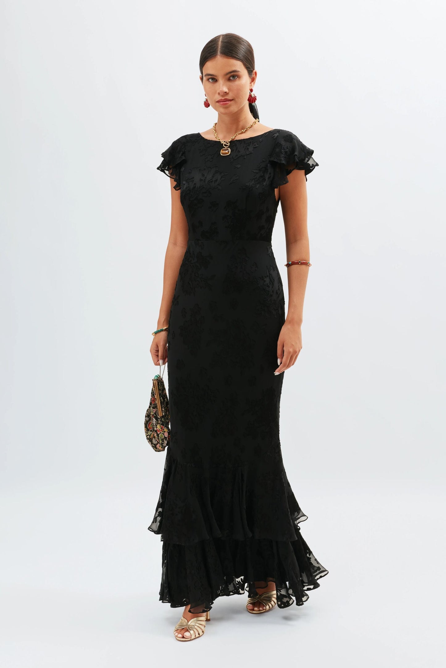 Ordinia  -  Bouquet Devoré Black
