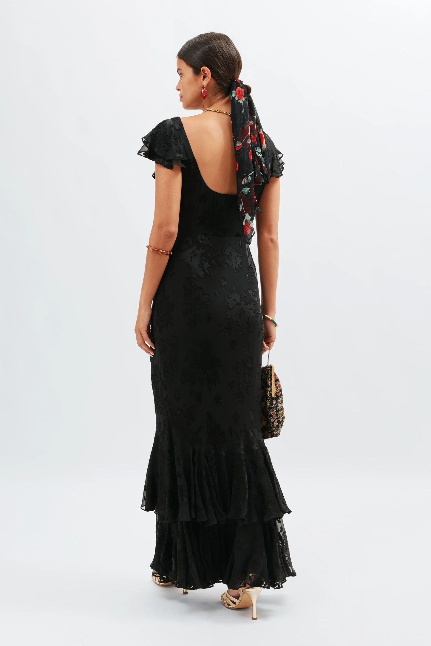 Ordinia  -  Bouquet Devoré Black