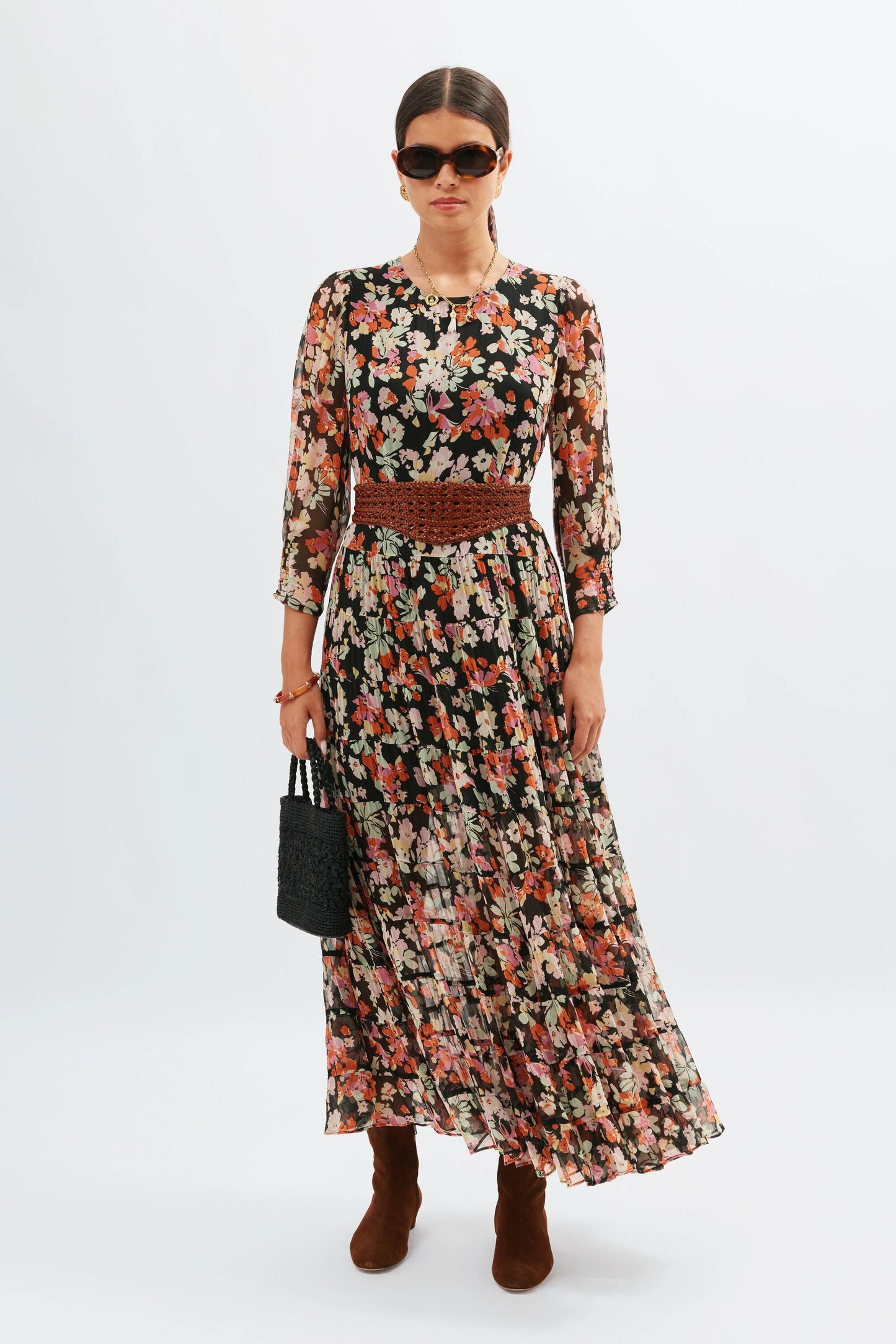 Kristen  -  Primrose Floral Deep Navy